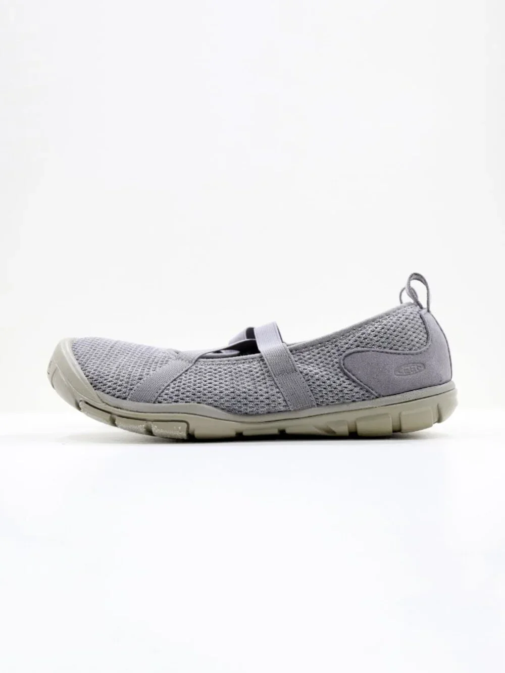 Keen Hush CNX Gray Knit Comfort Mary Jane Flats - 8.5 Wide